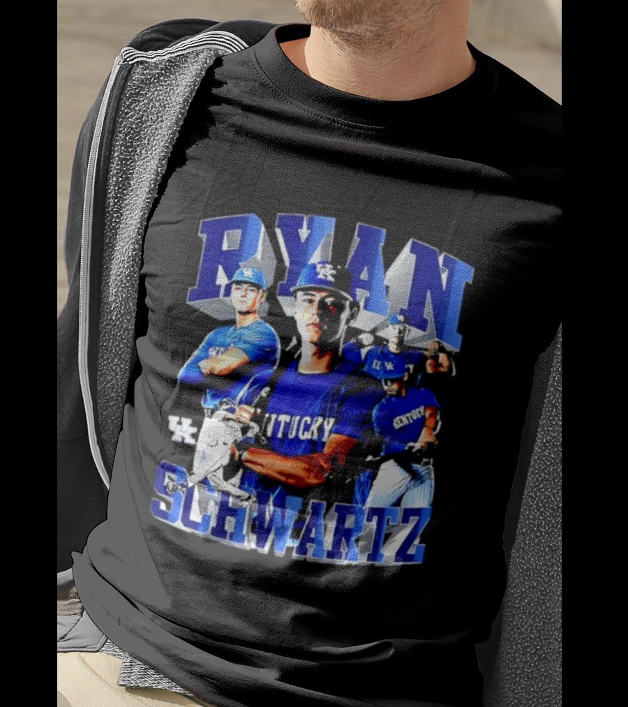 Ryan Schwartz Kentucky Wildcats NCAA Baseball Player T-Shirt