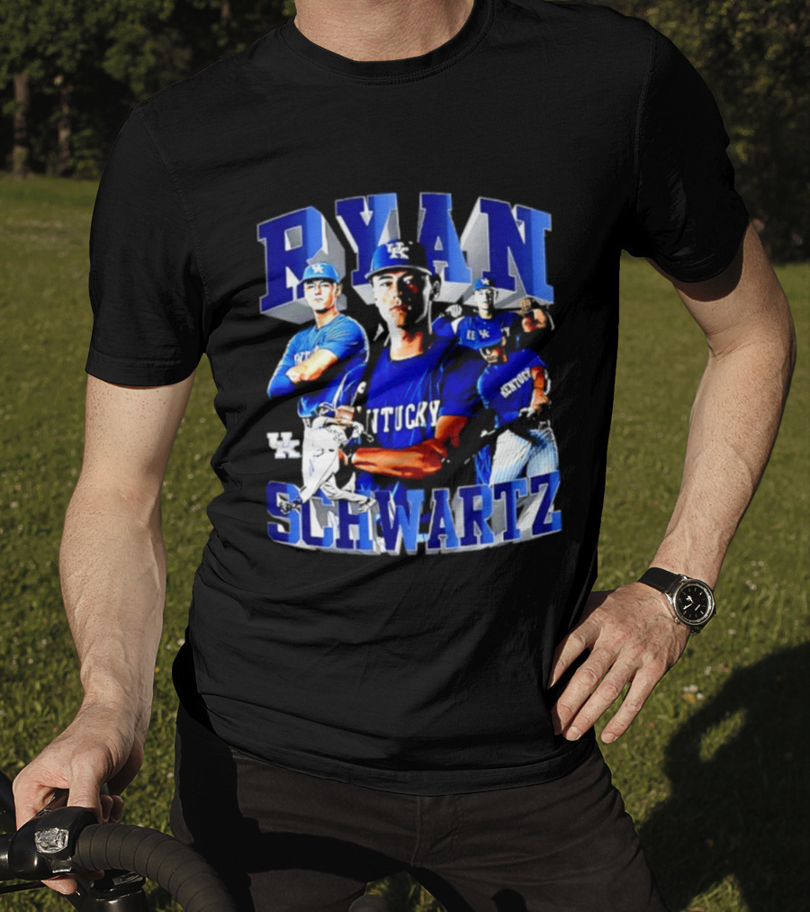 Ryan Schwartz Kentucky Wildcats NCAA Baseball Player T-Shirt