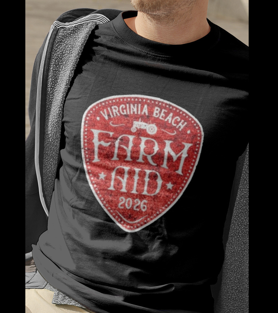 Virginia Beach Farm Aid 2026 Vintage Tractor T-Shirt