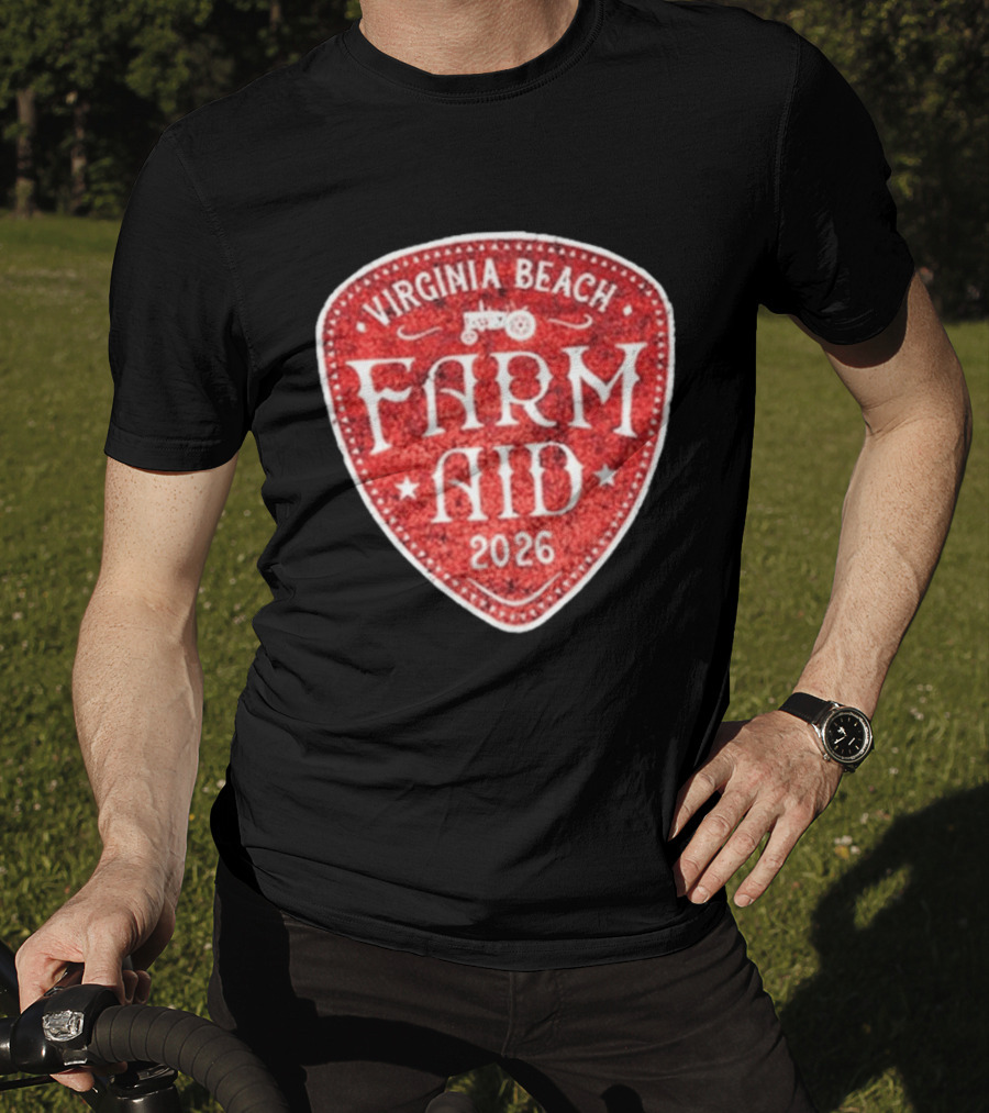 Virginia Beach Farm Aid 2026 Vintage Tractor T-Shirt