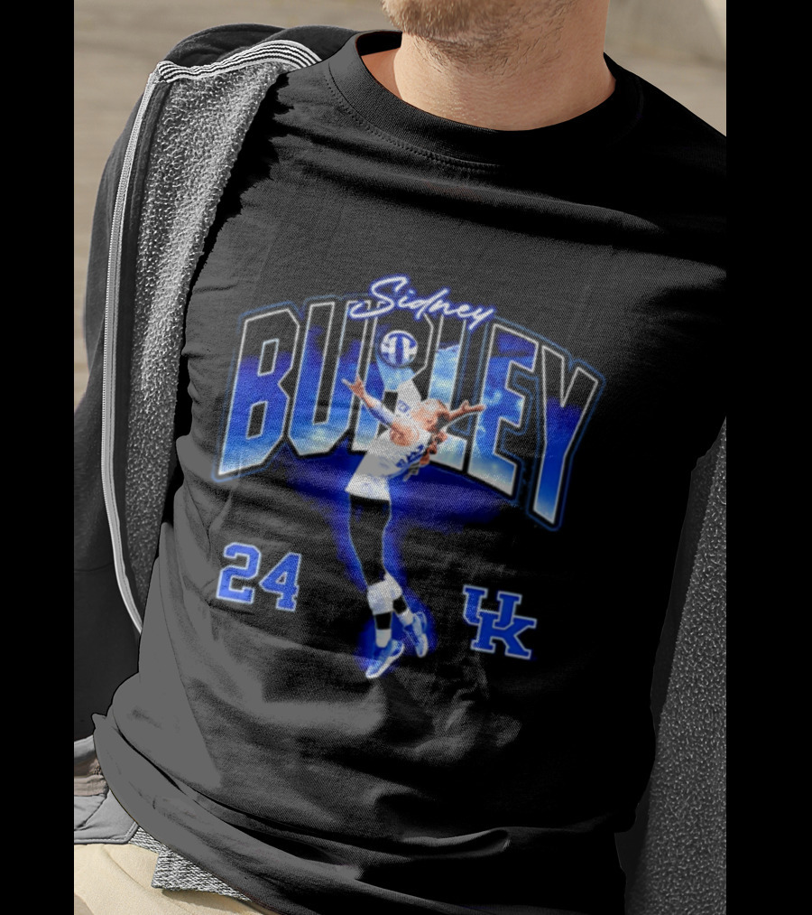 Sidney Burley 24 Kentucky Wildcats NCAA Volleyball T-Shirt