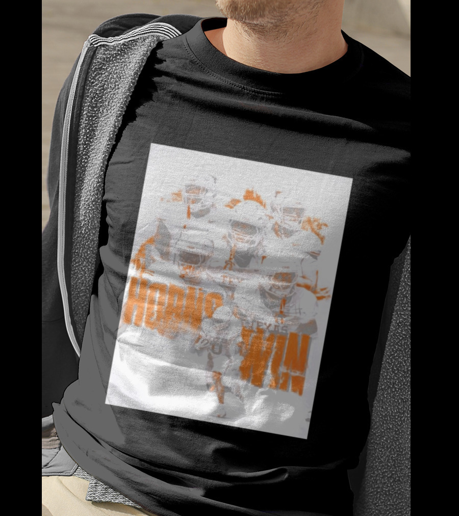 Texas Football Horns Win Burnt Orange 2026 T-Shirt