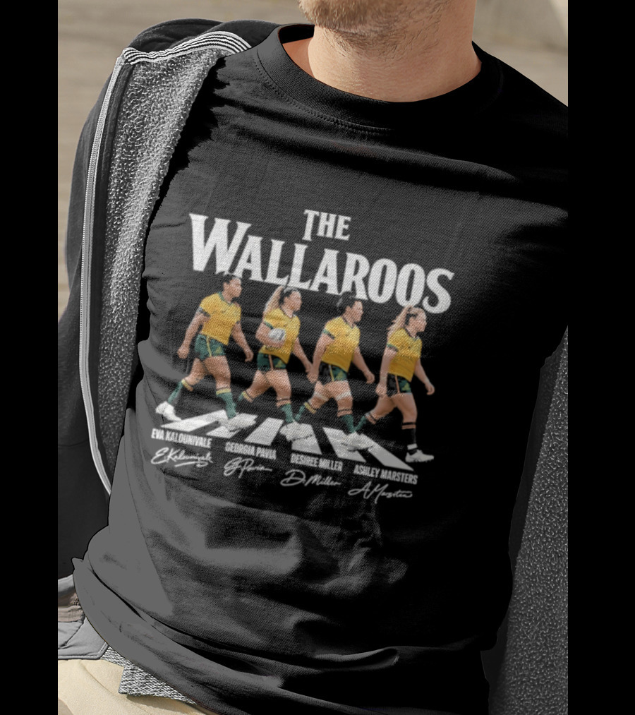 The Wallaroos Abbey Road Eva Kaluinivale Georgia Pavia Desiree Miller Ashley Masters T-Shirt