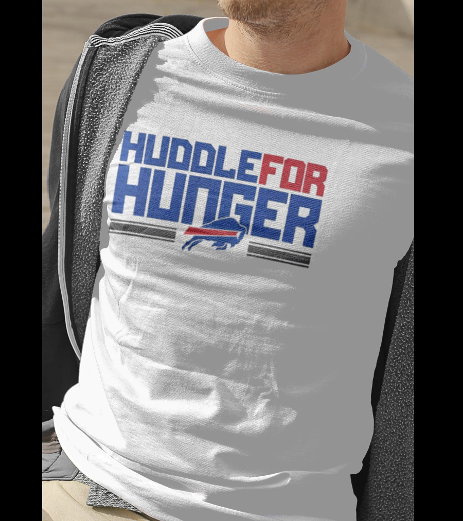 Buffalo Bills Huddle For Hunger Initiative With Joe Brady T-Shirt