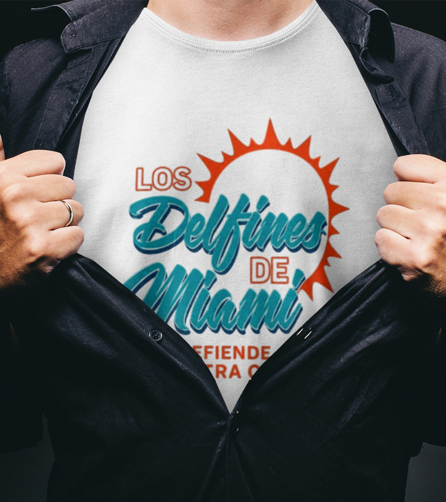 Los Delfines De Miami Defiende Nuestra Casa Solar T-Shirt