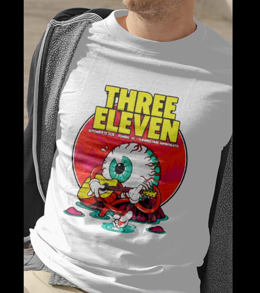 THREE ELEVEN September 25 2026 Roanoke VA Elmwood Park Amphitheater Event T-Shirt