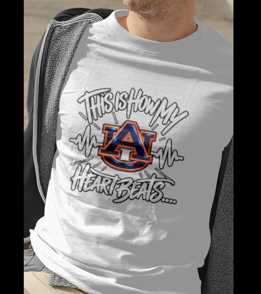 Auburn Tigers This Is How My Heart Beats T-Shirt