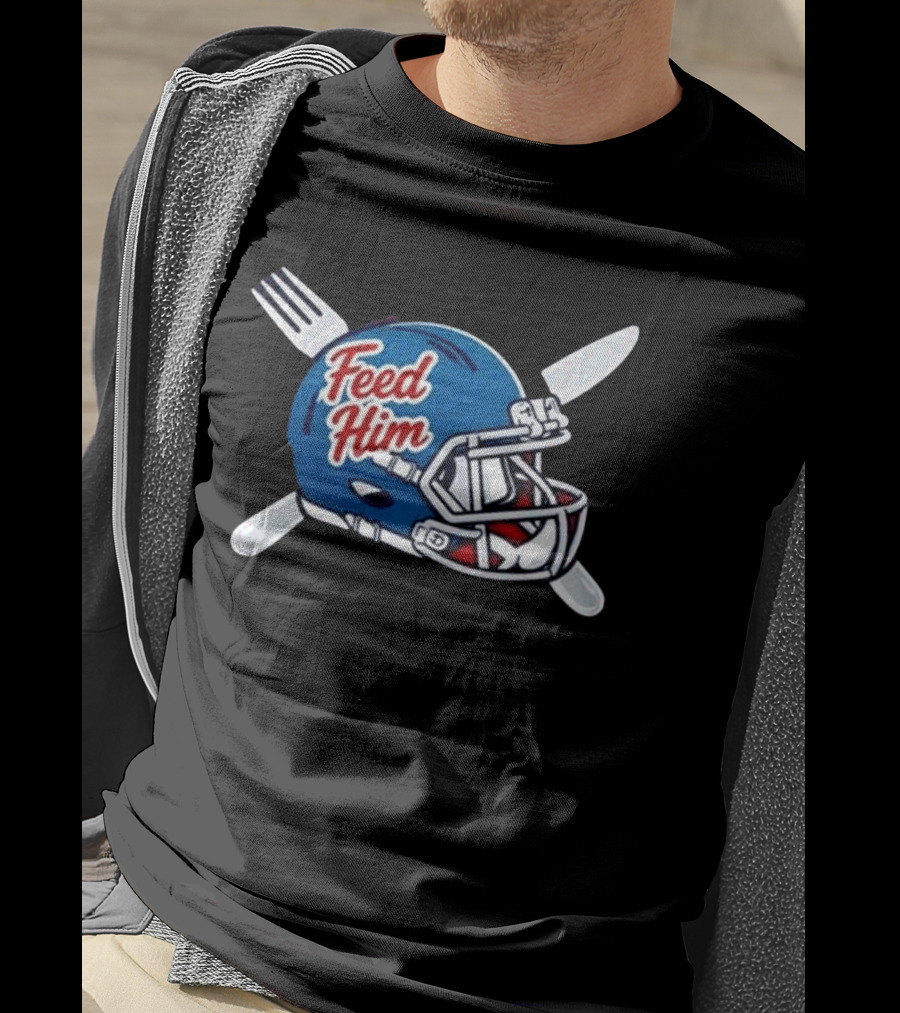 Ole Miss Rebels Feed Him Football Helmet 2026 T-Shirt