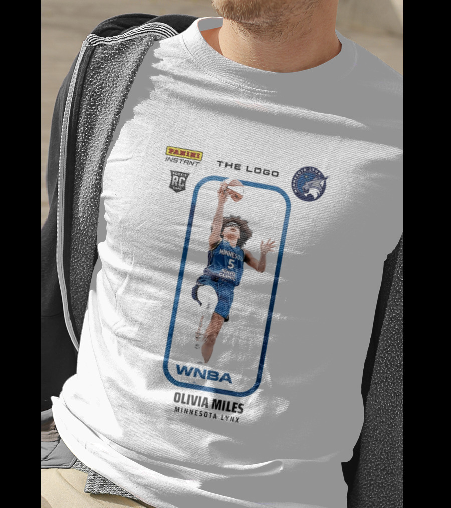 Panini Instant Olivia Miles Minnesota Lynx WNBA Rookie Card T-Shirt