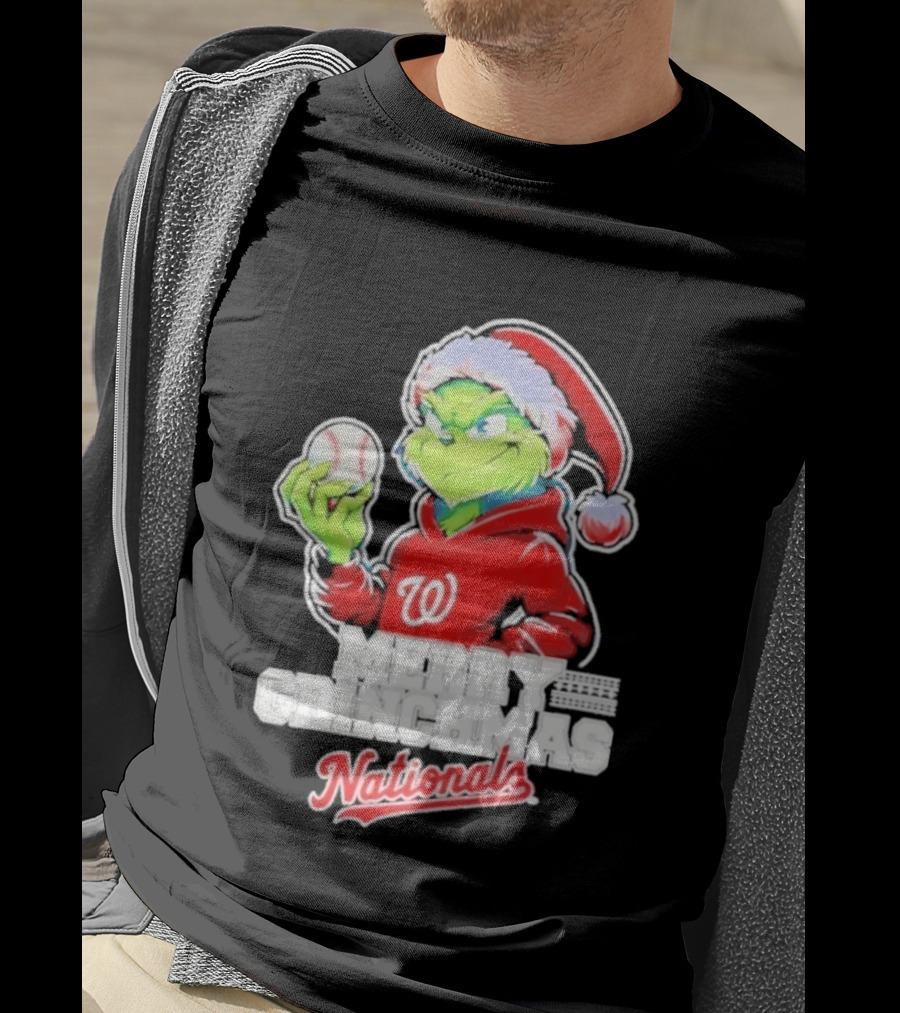 Grinch Merry Grinchmas Washington Nationals Baseball Christmas 2026 T-Shirt