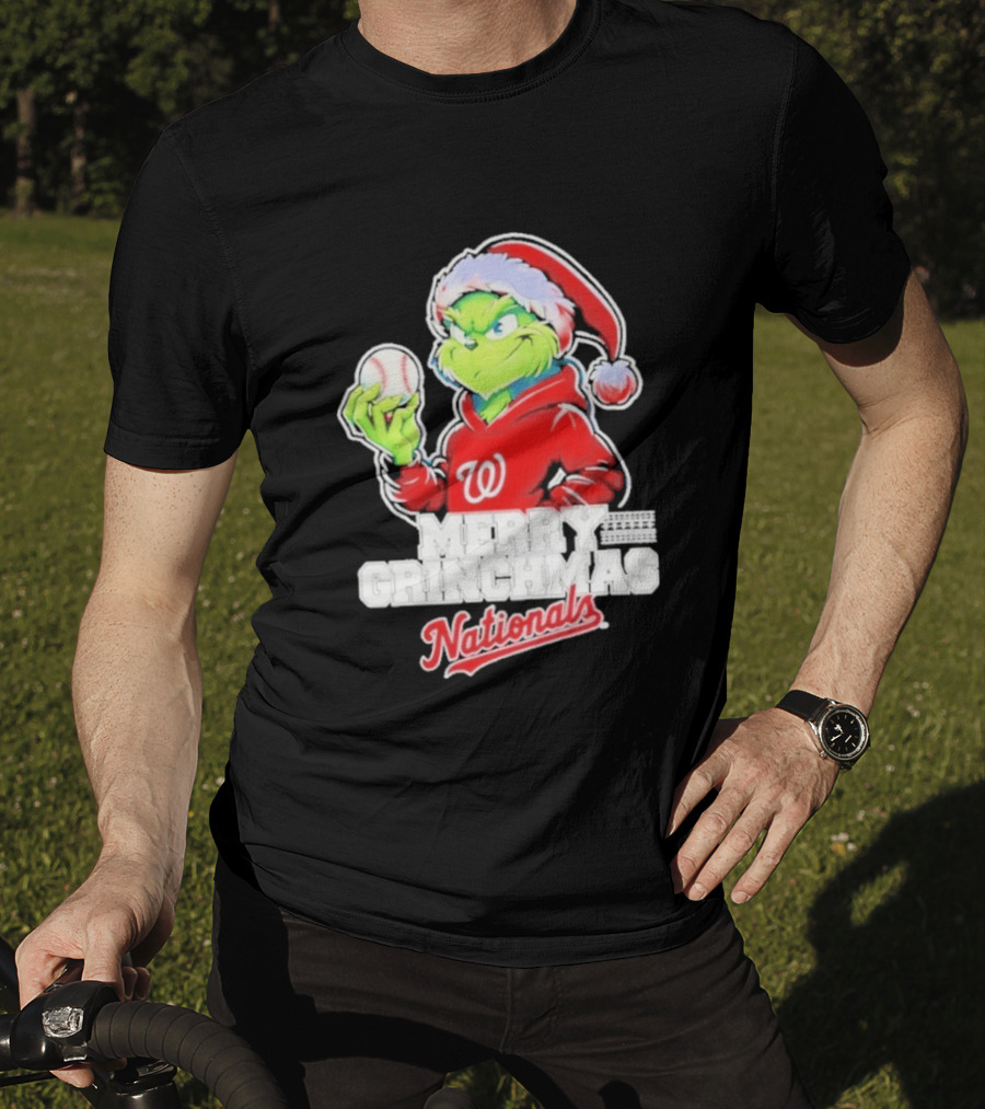 Grinch Merry Grinchmas Washington Nationals Baseball Christmas 2026 T-Shirt