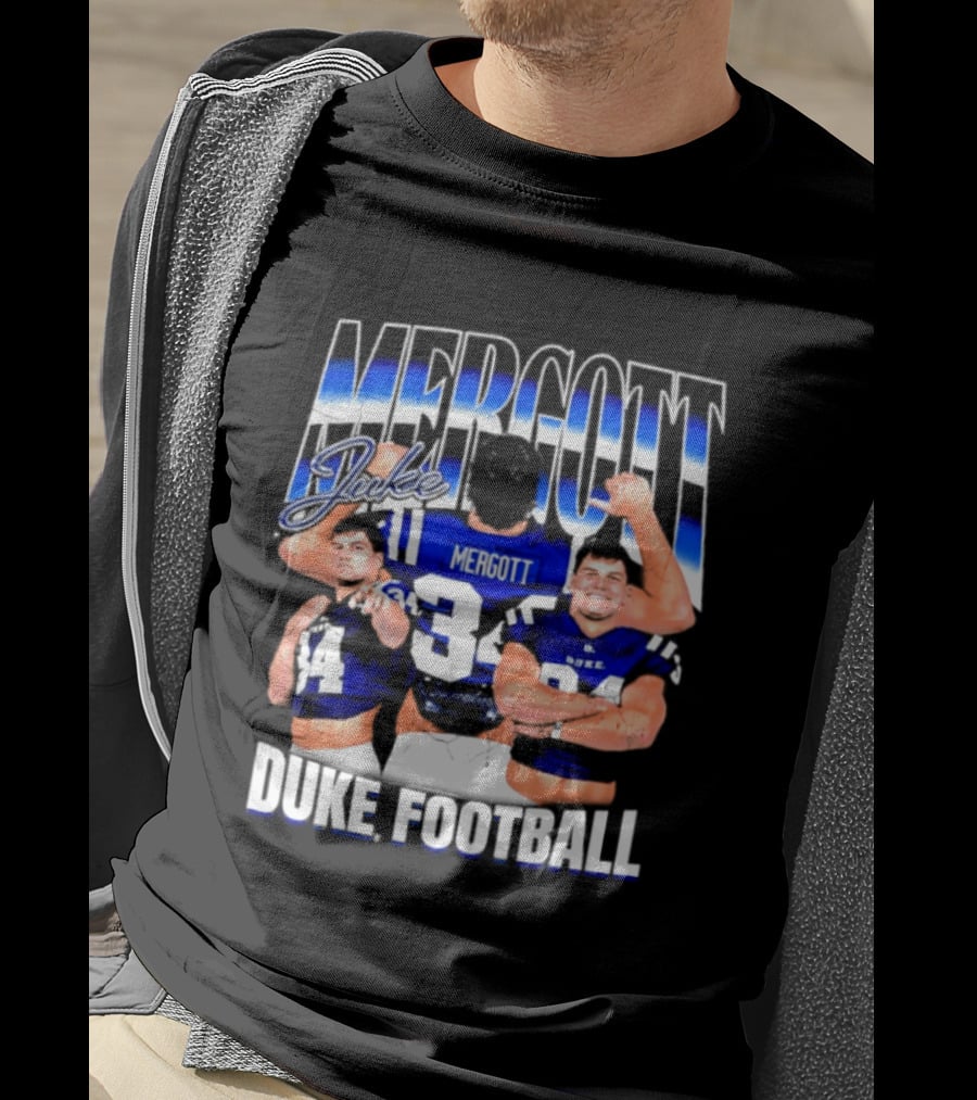 Duke Blue Devils Football Luke Mergott NCAA Player T-Shirt