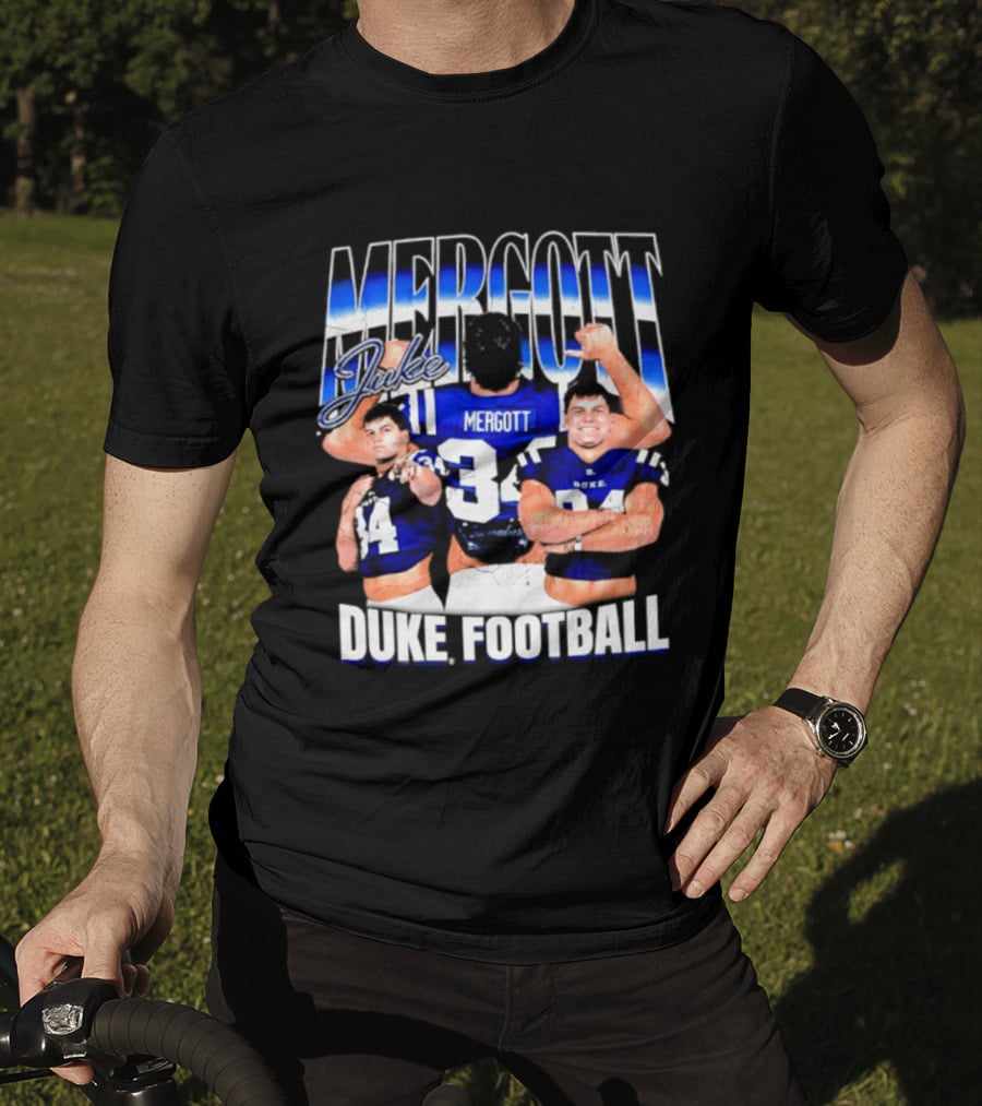 Duke Blue Devils Football Luke Mergott NCAA Player T-Shirt