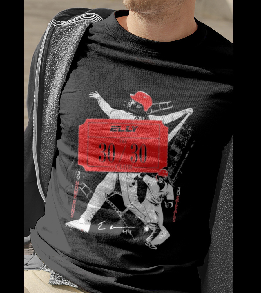 Elly The 30 30 Club 30 Home Runs 30 Steals T-Shirt