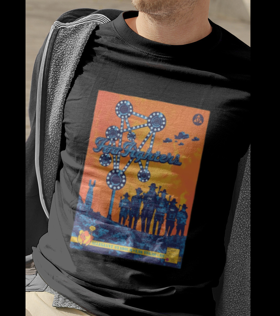 Foo Fighters Allegiant Stadium Las Vegas NV Space Theme Concert T-Shirt