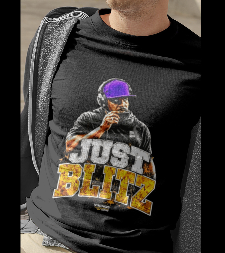Brian Flores Just Blitz Vikings Now Bold Coaching Football Strategy T-Shirt
