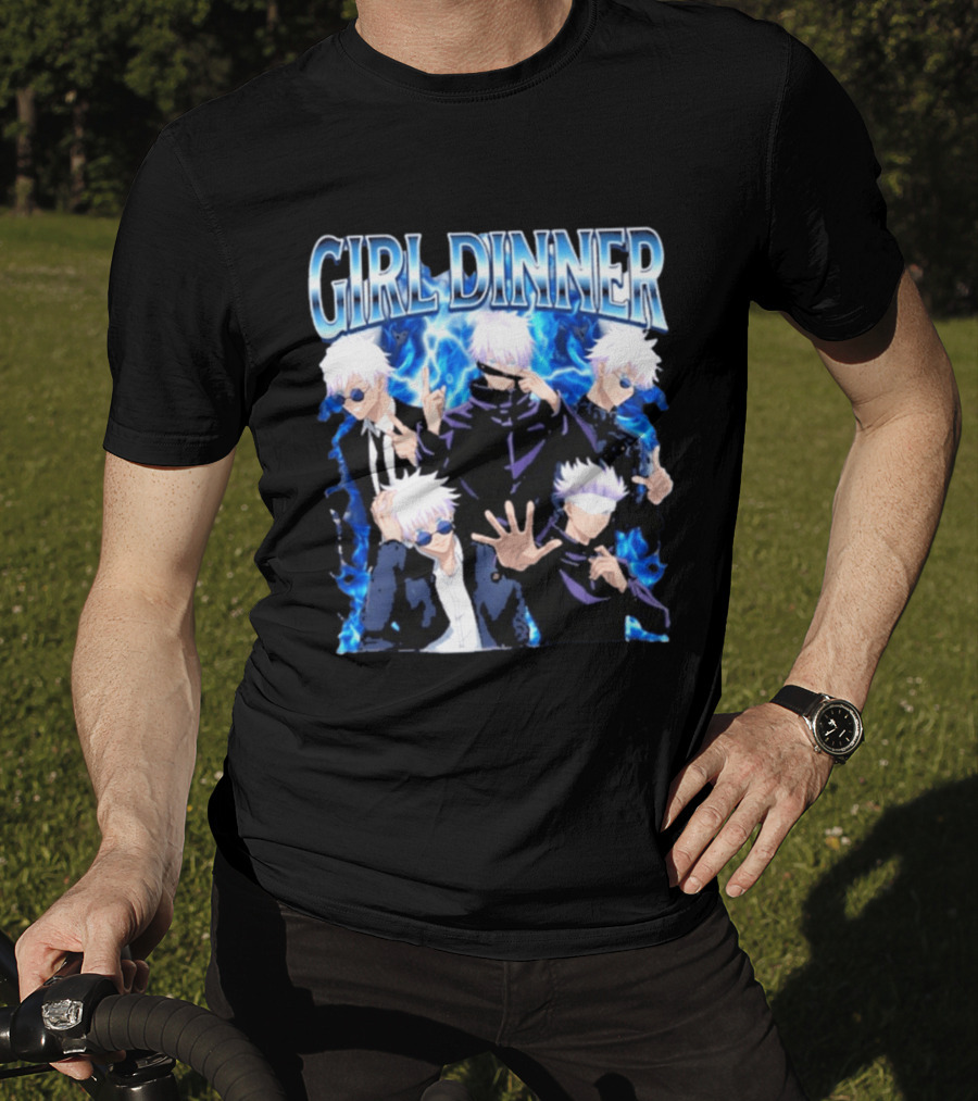 GIRL DINNER Gojo Jujutsu Kaisen Anime Character Collection T-Shirt