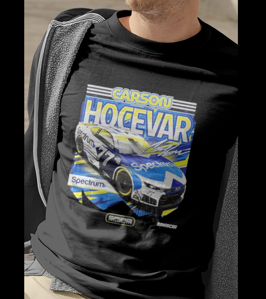 Carson Hocevar Spectrum 77 Racing Car Signature T-Shirt