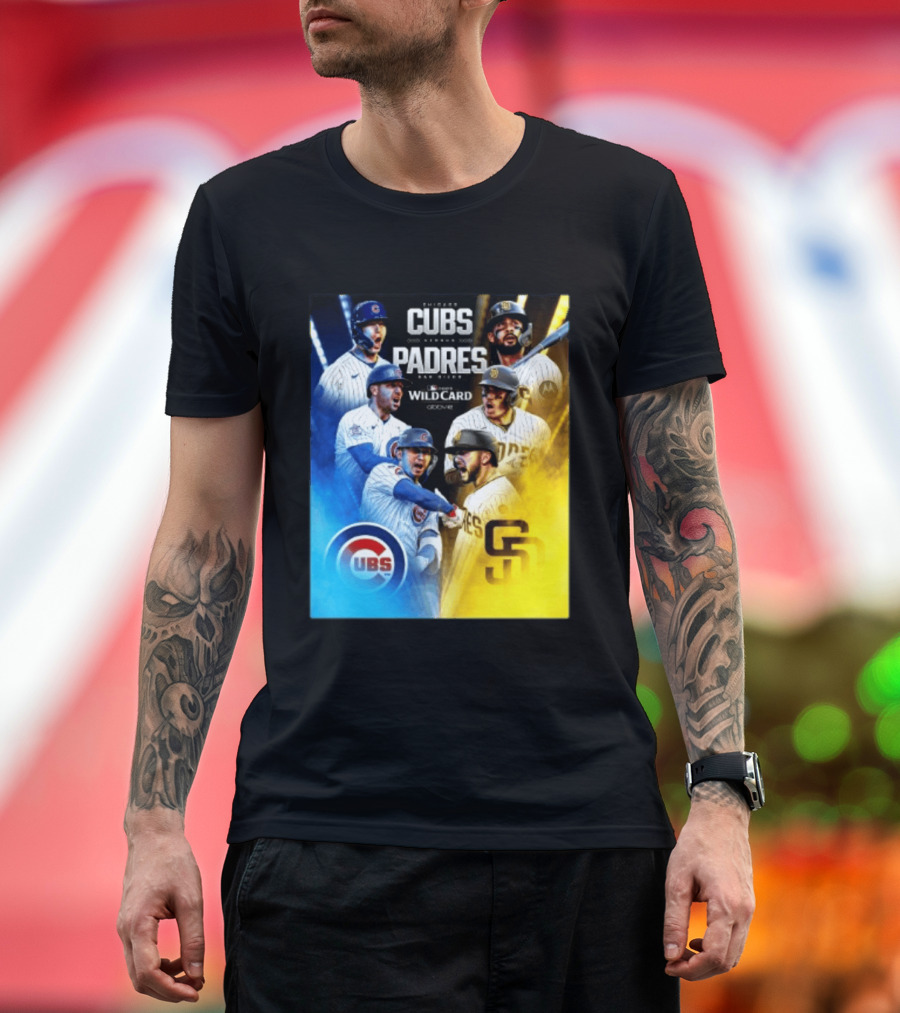 Chicago Cubs Vs San Diego Padres 2026 MLB NL Wild Card Showdown Baseball Fan Gear T-Shirt