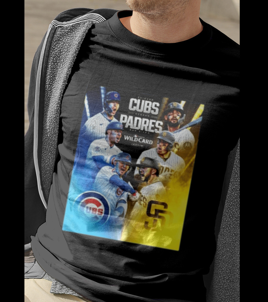 Chicago Cubs Vs San Diego Padres 2026 MLB NL Wild Card Showdown Baseball Fan Gear T-Shirt