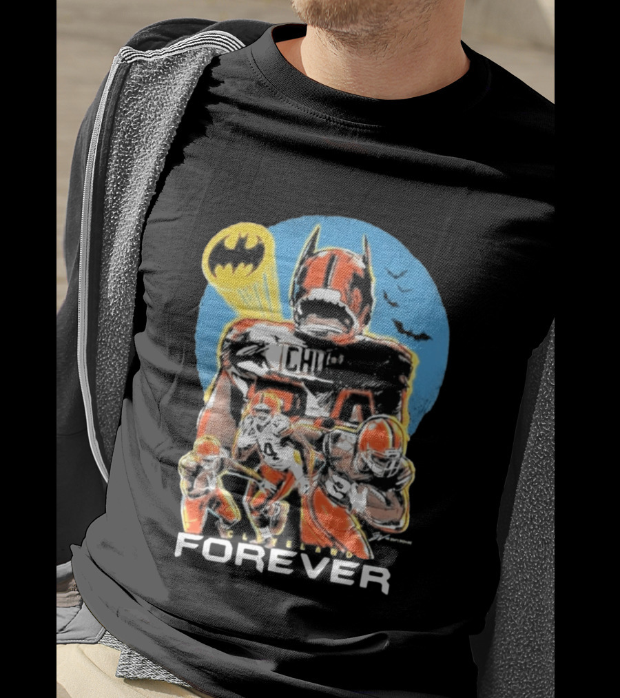 Cleveland Browns Nick Chubb Batman Signal Forever T-Shirt