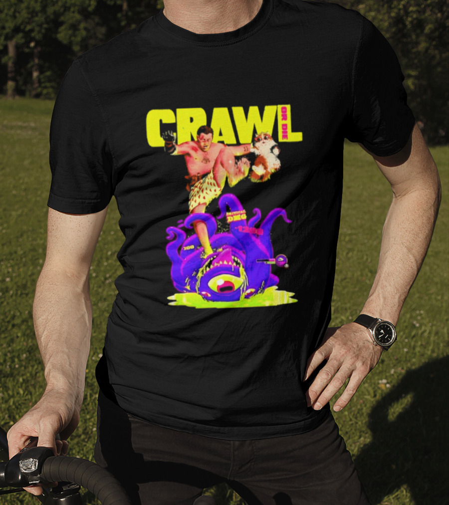 Crawl Or Die Critical Damage RPG Gamer Monster Attack T-Shirt