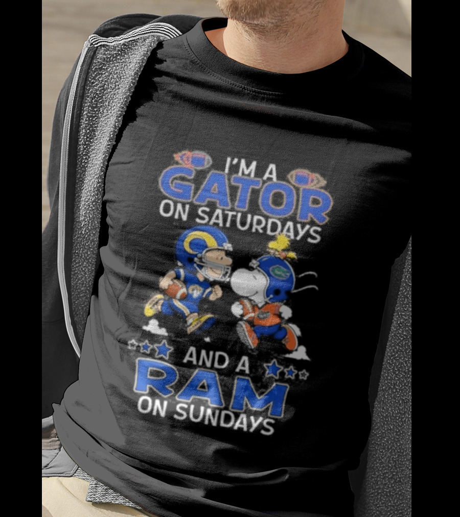 I'm A Gator On Saturdays And A Ram On Sundays Football Fans T-Shirt