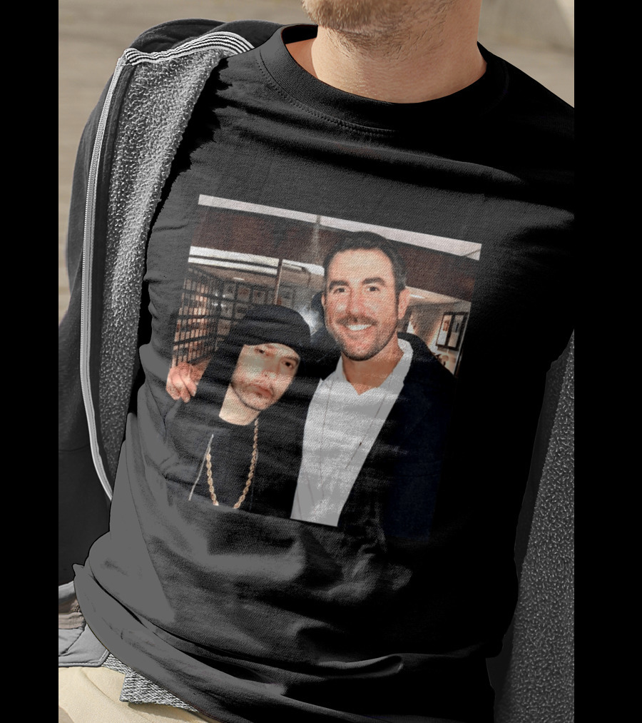 Justin Verlander Eminem Iconic Collaboration Moment T-Shirt