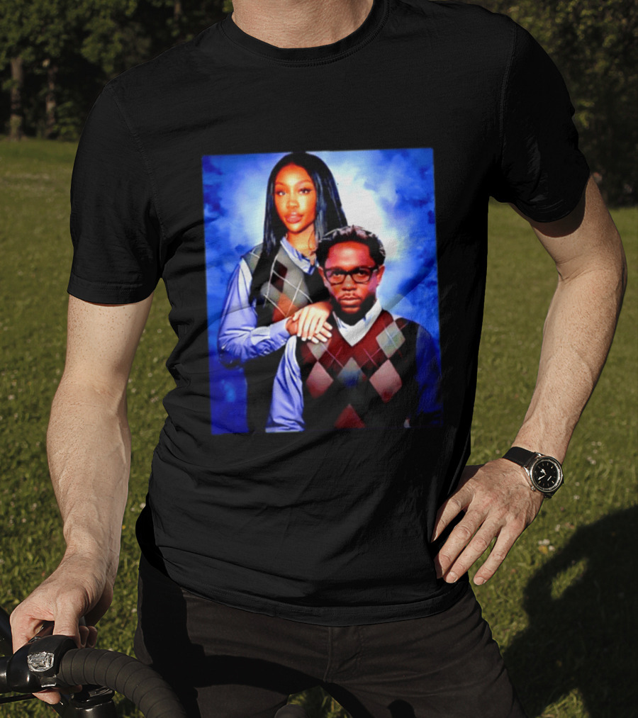 Kendrick Lamar SZA Stepbrothers Meme Argyle Sweater Humor T-Shirt