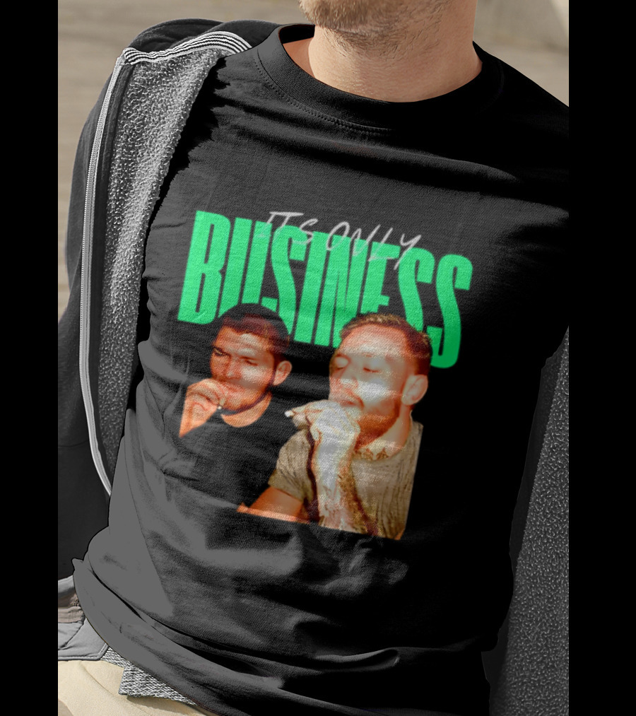 Khabib Nurmagomedov And Conor McGregor It's Only Business Smoking T-Shirt