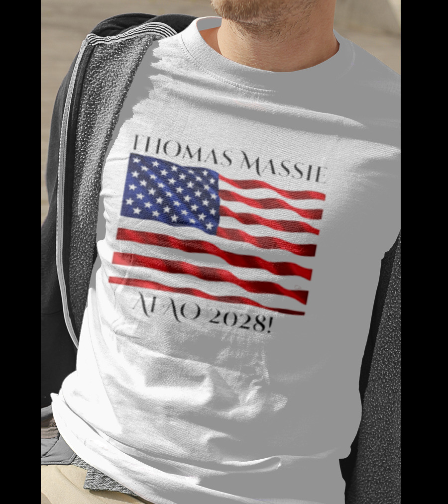 Thomas Massie American Flag 2028 AFAO T-Shirt