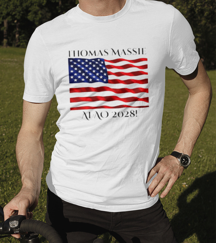 Thomas Massie American Flag 2028 AFAO T-Shirt