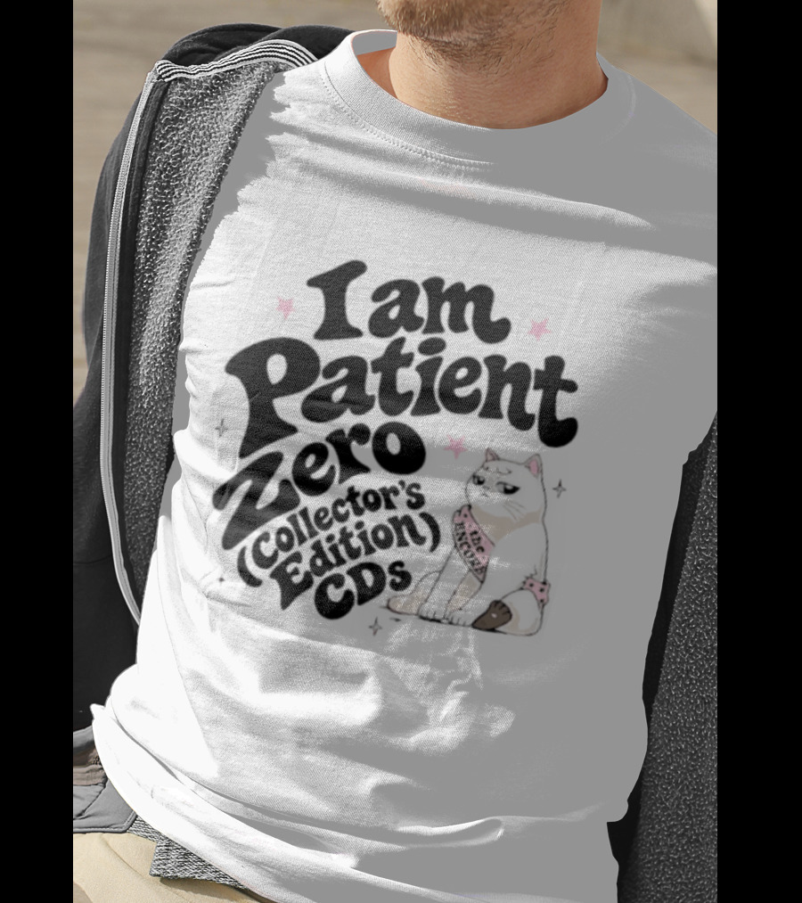 I Am Patient Zero Collectors Edition CDs Cat With Pink Bandana T-Shirt
