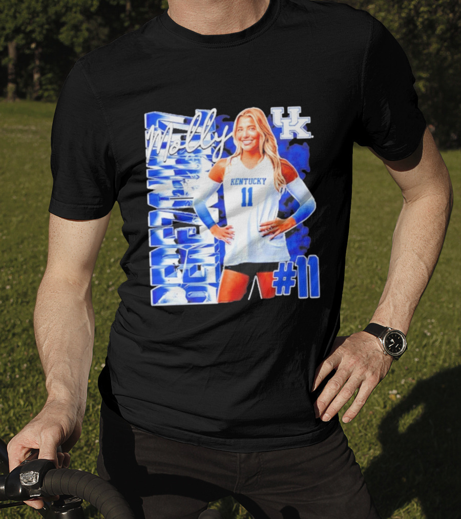 Kentucky Wildcats Volleyball Molly 11 Kentucky Player Pose UK T-Shirt