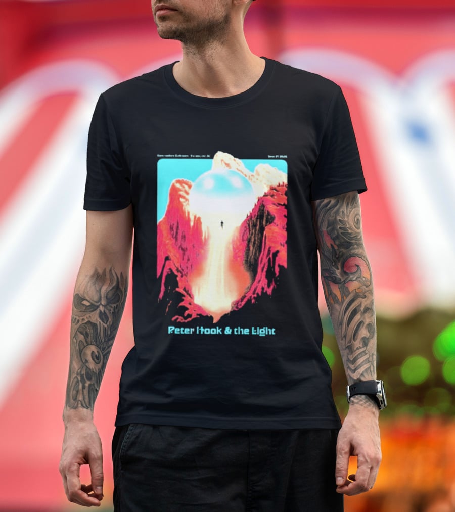 Peter Hook And The Light Vancouver BC Commodore Ballroom September 27 2026 Retro Futuristic Album Cover T-Shirt