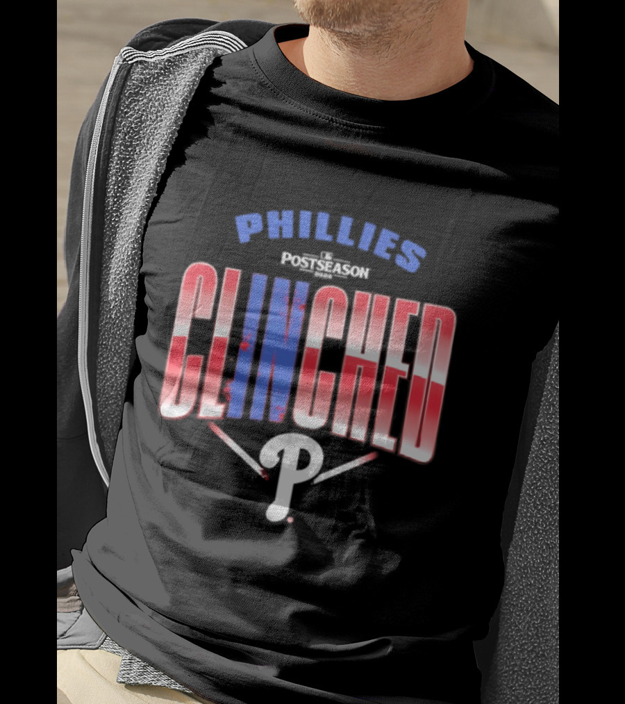Phillies Red 2026 MLB Postseason Clinched Locker Room P T-Shirt