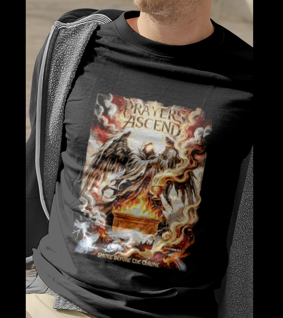 Prayers Ascend Smoke Before The Throne Revelation 8 3 5 Angelic T-Shirt