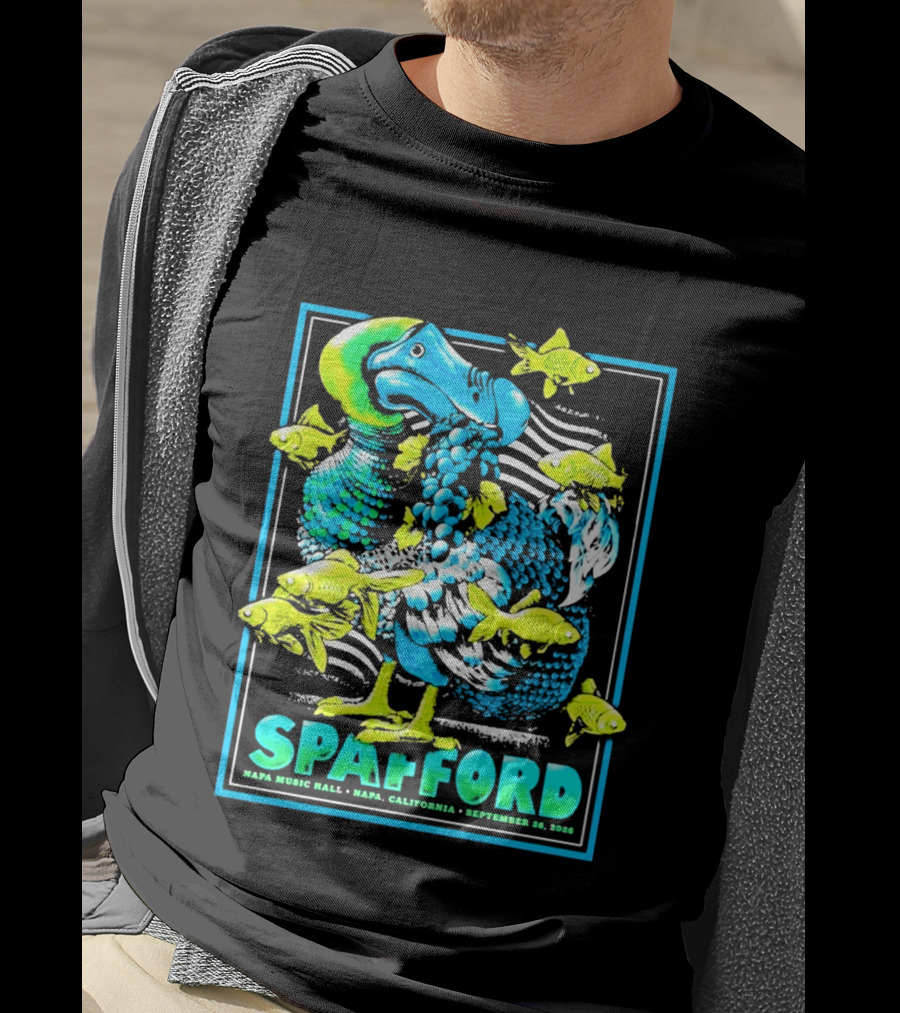 Spafford Napa Music Hall September 26 2026 Napa California Event With Dodo Bird And Fish T-Shirt