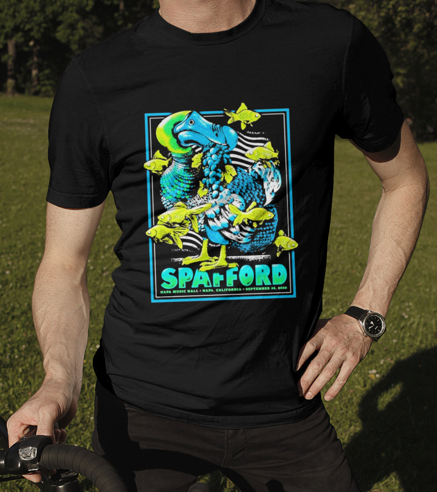 Spafford Napa Music Hall September 26 2026 Napa California Event With Dodo Bird And Fish T-Shirt