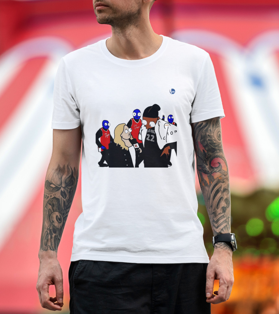 WNBA Las Vegas Aces A'ja Wilson Interview Cartoon 22 T-Shirt