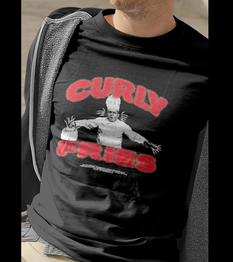Finn Wolfhard Curly Fries Chef 2026 Faces Mashed Potato T-Shirt