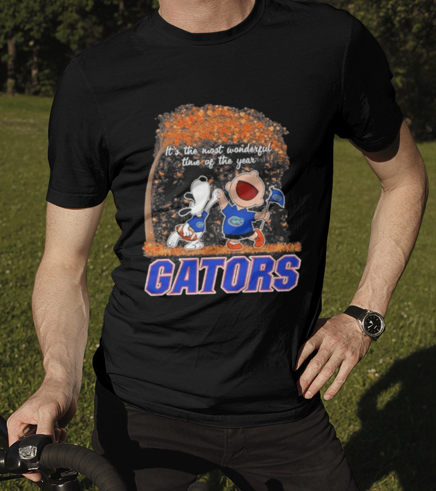 Florida Gators Snoopy Charlie Brown Wonderful Time Of The Year 2026 T-Shirt