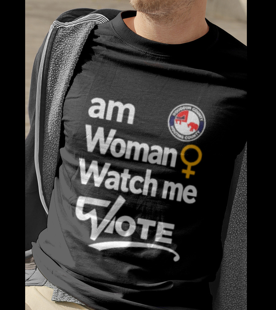 Am Woman Me Vote Loudoun County Female Symbol Political Elephant Donkey T-Shirt