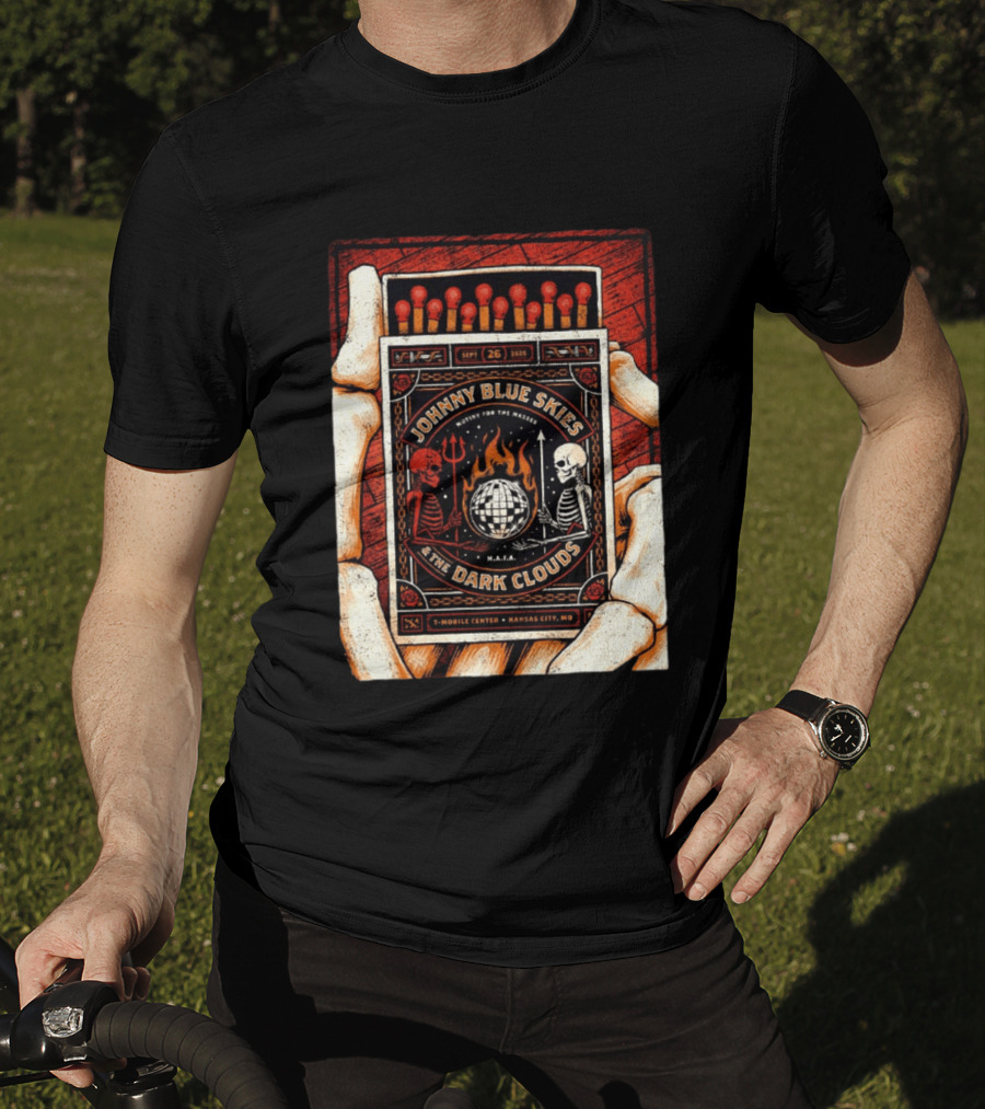 Johnny Blue Skies And The Dark Clouds Matchbox Mobile Center Kansas City MO September 26 2026 T-Shirt
