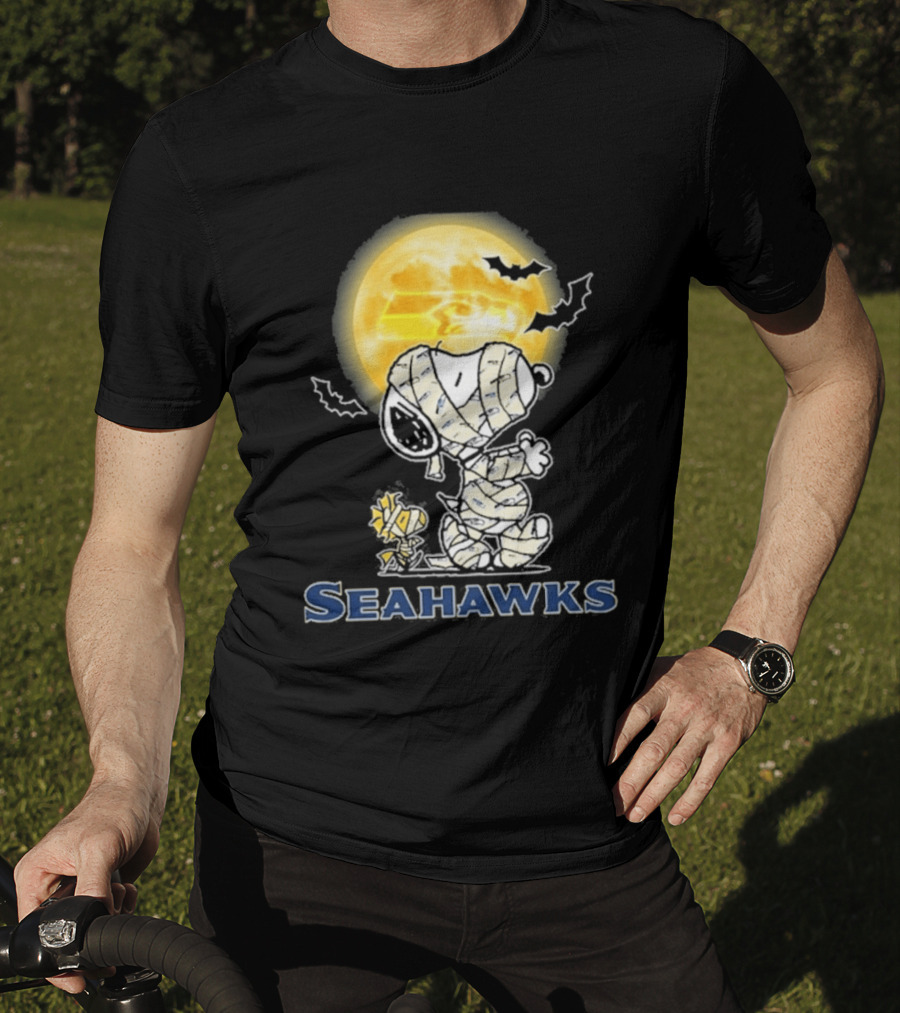 Seahawks Snoopy 2026 Halloween Celebration T-Shirt