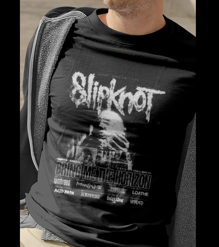 Slipknot Bring Me The Horizon 2027 Sicest Stadium North America Tour T-Shirt