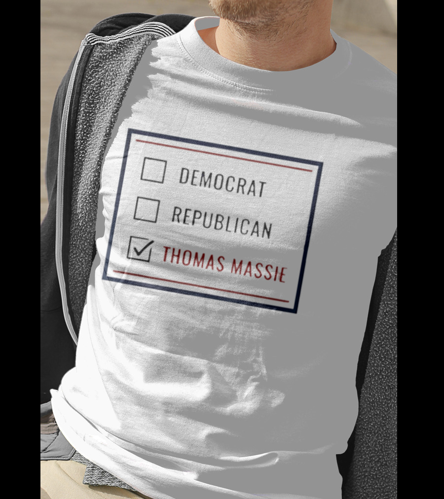 Democrat Republican Thomas Massie Checklist Political T-Shirt