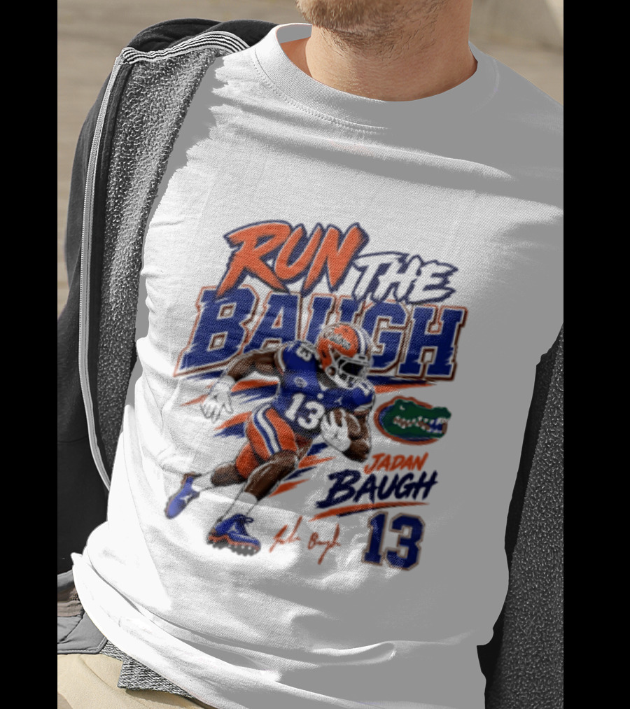 Run The Baugh Florida Gators 13 Jadan Baugh NCAA Football T-Shirt