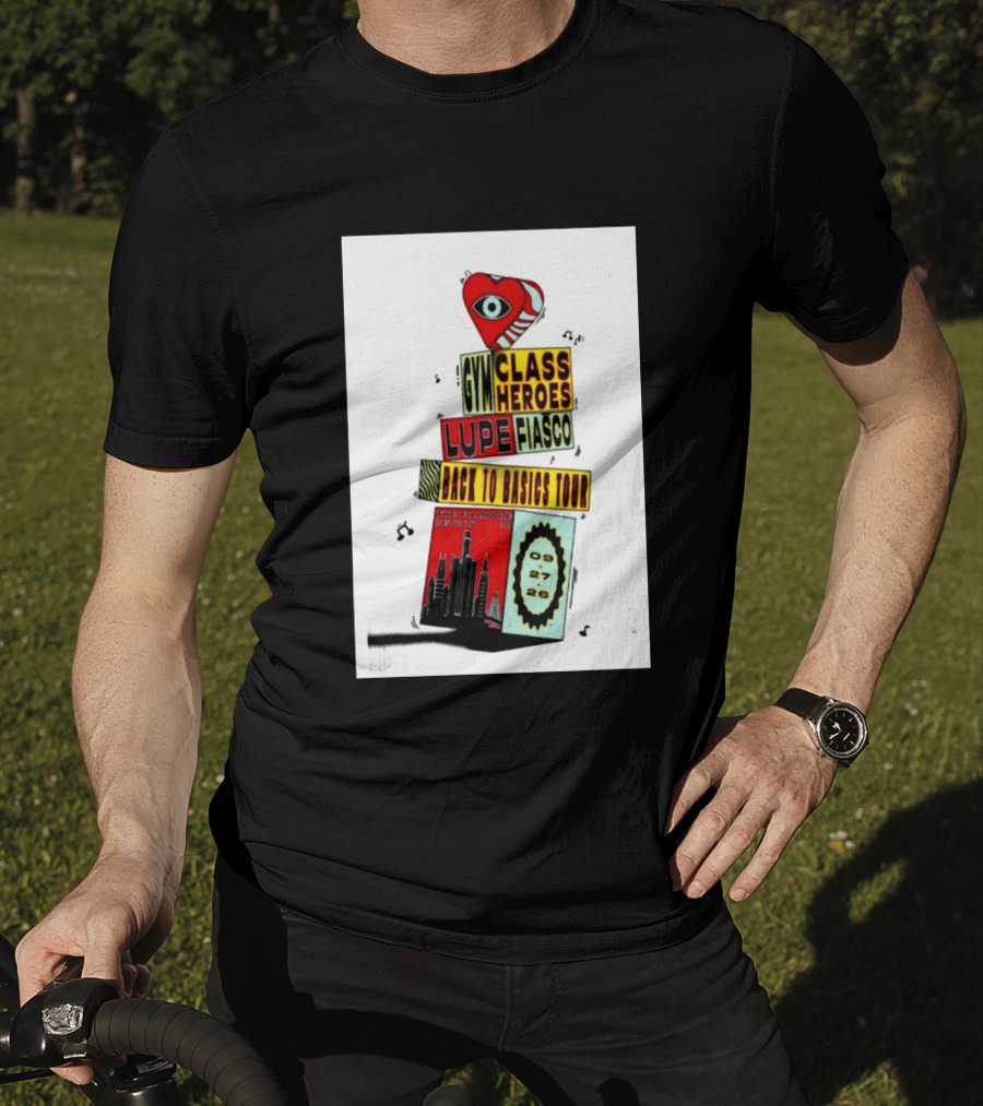 Back To Basics Tour Gym Class Heroes Lupe Fiasco The Fillmore Detroit Sep 27 2026 T-Shirt