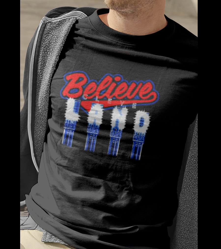 Believe Cleve Land Stadium Lights Cleveland T-Shirt